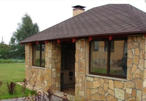 Плитняк златолит жёлтый золотистый для фасада 1,5-3см купить в Губахе