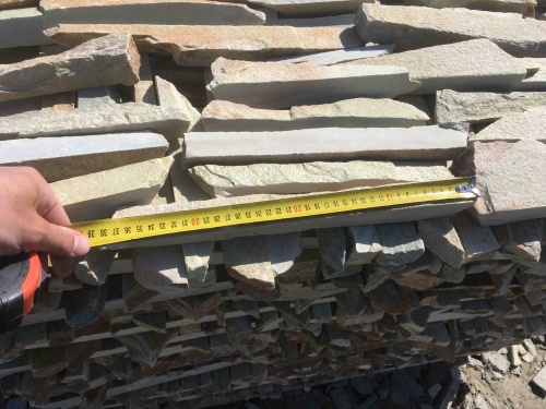 Горбушка златолит золотистый для облицовки купить в Губахе