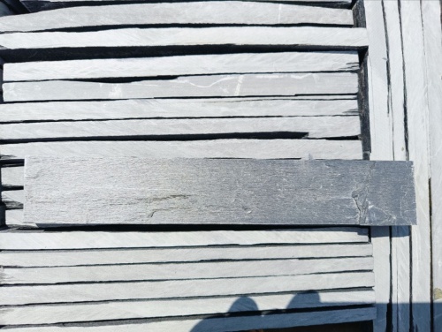 Плитка чёрная из натурального камня фасадная 30 см * 5 см, толщина 7 мм -30 мм купить в Губахе